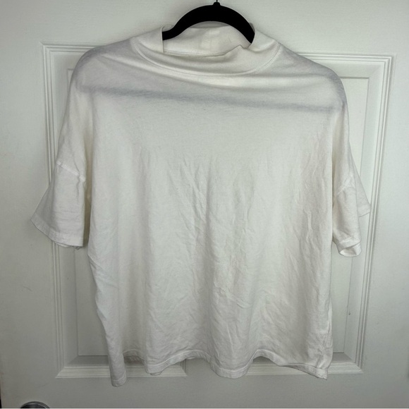 Free People Tops - Free People White Short Sleeve Top